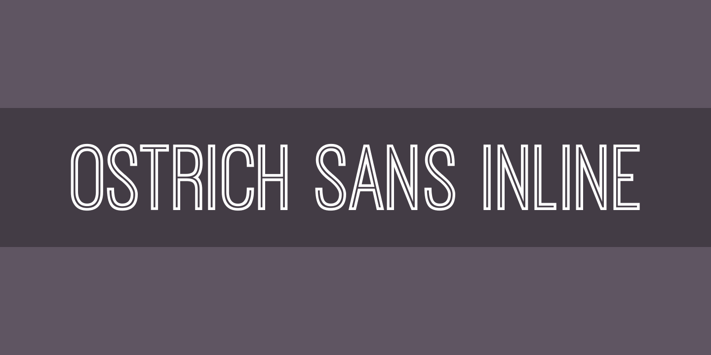 폰트 Ostrich Sans Inline